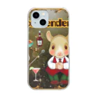 にーちゃんのパーテンダー修行のチンチラねずみの『にぃちゃん』🐭② Clear Smartphone Case