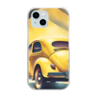 雑貨屋猫布団の黄色の外車 Clear Smartphone Case
