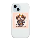 jumping坊主の侍犬 Clear Smartphone Case