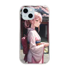 kimono_musume  AI artのscene4 Clear Smartphone Case