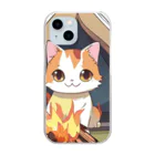 マダイ大佐の補給廠のキャンピング猫さん Clear Smartphone Case