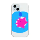 とうもろこし粉のおこすとおこる Clear Smartphone Case