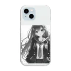 JAPAN THE HEROの白黒女子ともちゃん💕 Clear Smartphone Case