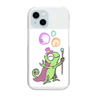 seki_takoyakiのカメレオンくん Clear Smartphone Case