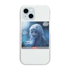 Original-Marketの肝試し【Cute Ghost】 Clear Smartphone Case