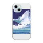 N.Sの雲鯨 Clear Smartphone Case