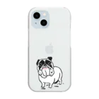 ブヒーズのSNUB NOSE DOGS※ブルドッグⅡ※ Clear Smartphone Case