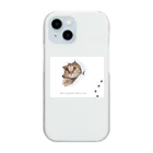 CaTsのふんわりネコ Clear Smartphone Case