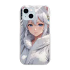 巫女スタぐらむのもふもふの巫女 Clear Smartphone Case