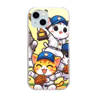 子猫カーニバルのニャンコチームの勝利 Clear Smartphone Case