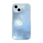 そらの朝日と雲 Clear Smartphone Case