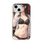 inoken_のカワイイ下着女子 Clear Smartphone Case