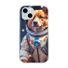 DOTTAの宇宙犬 Clear Smartphone Case