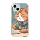 田村尚也の猫エンジニア Clear Smartphone Case