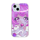 🍓IchigoAme🍓のゆめかわ いちごあめ Clear Smartphone Case