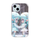 Mars Model Agencyのいつも一緒だよ　氷の妖精たち Clear Smartphone Case