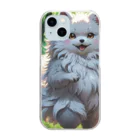 RM88の踊る猫様 Clear Smartphone Case