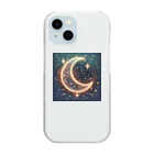 moonlightcatのキラキラ輝くお月様 Clear Smartphone Case