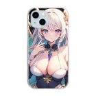 ピンクリボンのセレスティナ Clear Smartphone Case