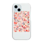 AQUAMETAVERSEの花柄のプリント　なでしこ1478 Clear Smartphone Case