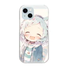 Online/Ojiyのシロミミちゃん Clear Smartphone Case