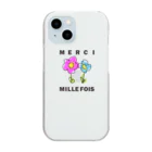 ICHIGO-ICHIÉ-1999のMERCI MILLE FOIS【めっちゃありがとう】フランス語でアピールする Clear Smartphone Case