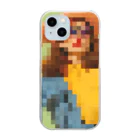 Unique Existenceのart woman mosaic Clear Smartphone Case