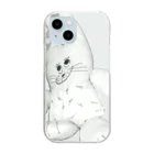 PAW WOW MEOWのおとぼけラビット Clear Smartphone Case