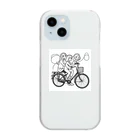 二宮大輔の自転車ロゴ　ガールズ Clear Smartphone Case