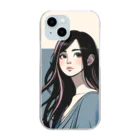 UKIYO-E_POP_by_convert_worksのゆるふわ女子 Clear Smartphone Case