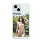 AI美女大好きクラブの「海辺の恋模様: AI美女のビーチウェア・ファンタジー」vol248 Clear Smartphone Case