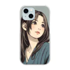 UKIYO-E_POP_by_convert_worksのゆるふわ女子2 Clear Smartphone Case