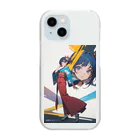 限界オタクの新境地の西条渚【和服ver】 Clear Smartphone Case