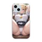 美少女学院の金髪美少女　七海ちゃん Clear Smartphone Case