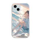 癒しと萌えとかわいいお店✨の美しい海　女性との出会い Clear Smartphone Case