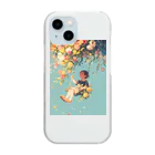 AQUAMETAVERSEの花ブランコに揺られ喜ぶ女の子　ラフルール　1859 Clear Smartphone Case