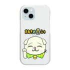 ガサメの時間－グッズショップの【まねきのねこ　ふぅ】幸運招き手バージョンのスマホケース Clear Smartphone Case