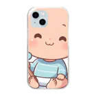 アミュペンの可愛らしい赤ちゃん、笑顔🎵 Clear Smartphone Case