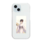 和の浴衣の彼女 Clear Smartphone Case