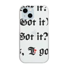 ko-jのGot it?!(Got it) Got it?!(Yes, I got it) Clear Smartphone Case