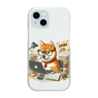 三十三犬堂のシバらくは忙しい柴犬 Clear Smartphone Case