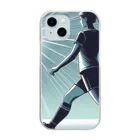 GUNSUNのサッカー少女 Clear Smartphone Case