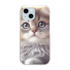 harumama04の子猫のキャラクターグッズです。 Clear Smartphone Case