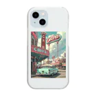 がーるずしょっぷのVintage American City Clear Smartphone Case