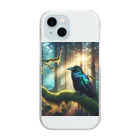 SETURAのカラスと森 Clear Smartphone Case