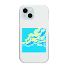 すずめの青い雲 Clear Smartphone Case