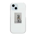 negitarou_shopのさむらい犬 Clear Smartphone Case