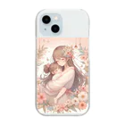 はるちゃん|AIイラスト垢の母の日の母娘 Clear Smartphone Case