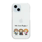 ラガールちゃんのWe love rugby! クリアスマホケース