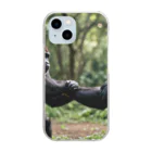 animalzの仲間意識満載のかわいいゴリラたち🦍  Clear Smartphone Case